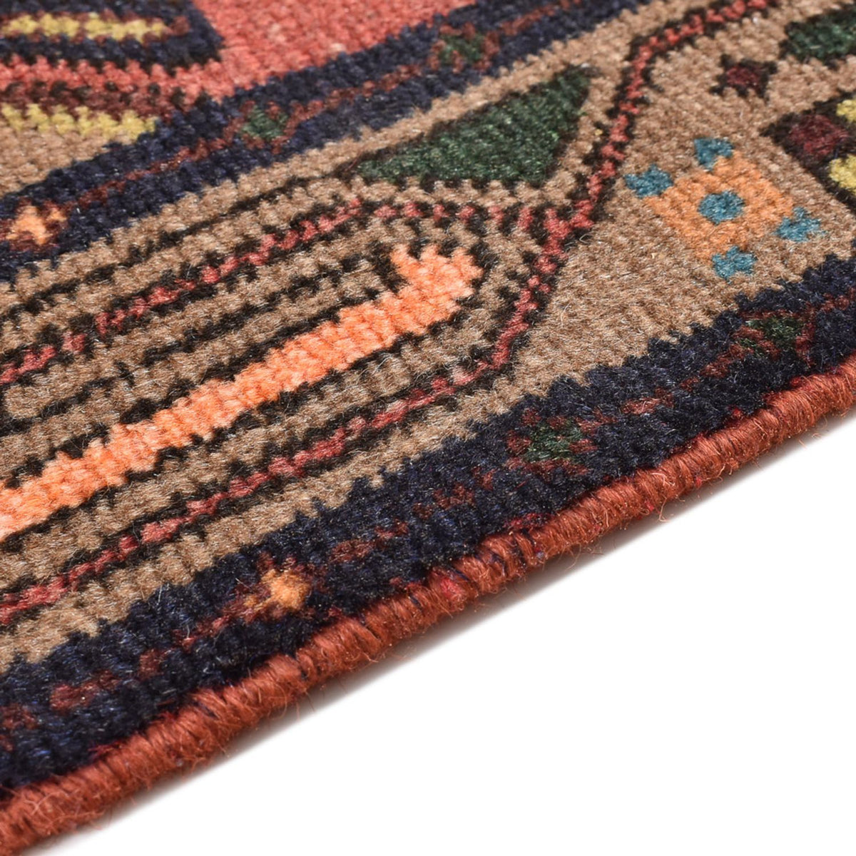 Loper Perzisch Tapijt - Nomadisch - 292 x 75 cm - donkerrood