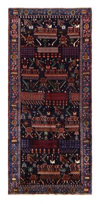 Loper Perzisch Tapijt - Nomadisch - 382 x 168 cm - donkerrood