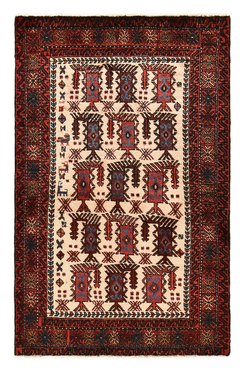 Baluch tapijt - 155 x 98 cm - beige