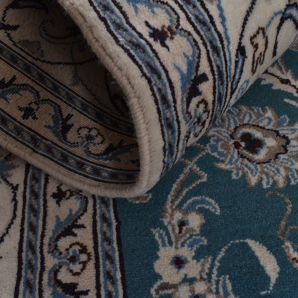 Perzisch tapijt - Nain - 302 x 195 cm - groen