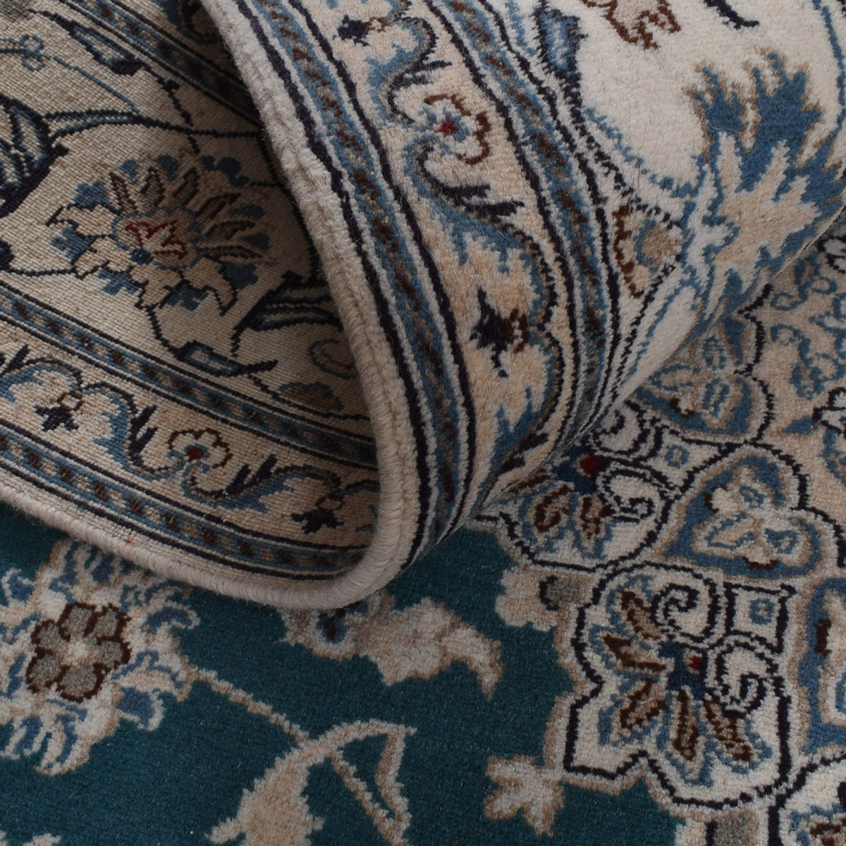 Perzisch tapijt - Nain - 305 x 194 cm - groen