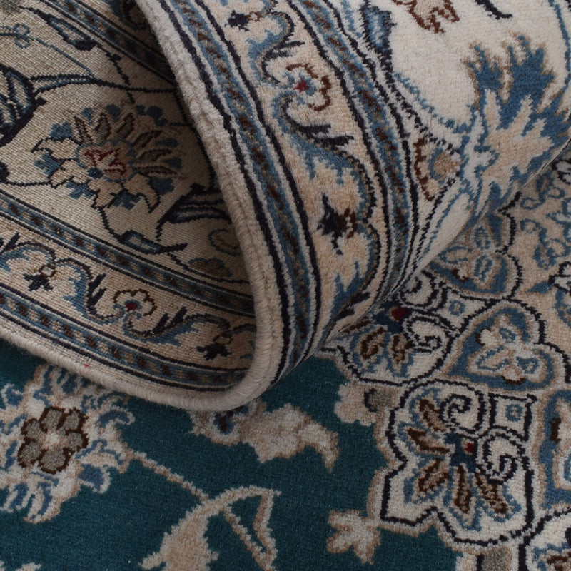 Perzisch tapijt - Nain - 305 x 194 cm - groen