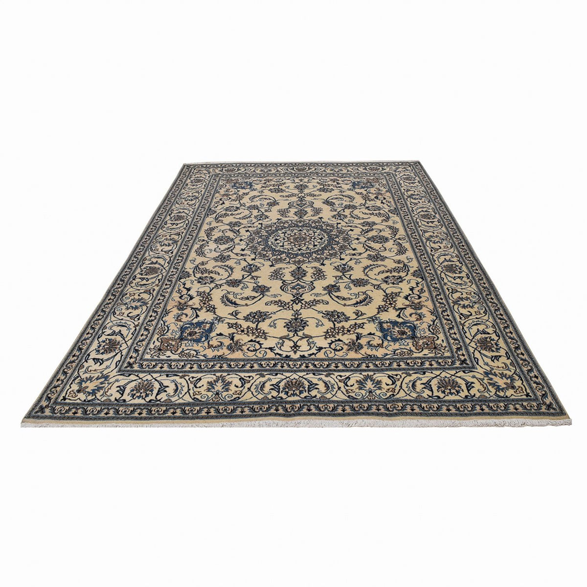 Perzisch tapijt - Nain - 295 x 194 cm - beige