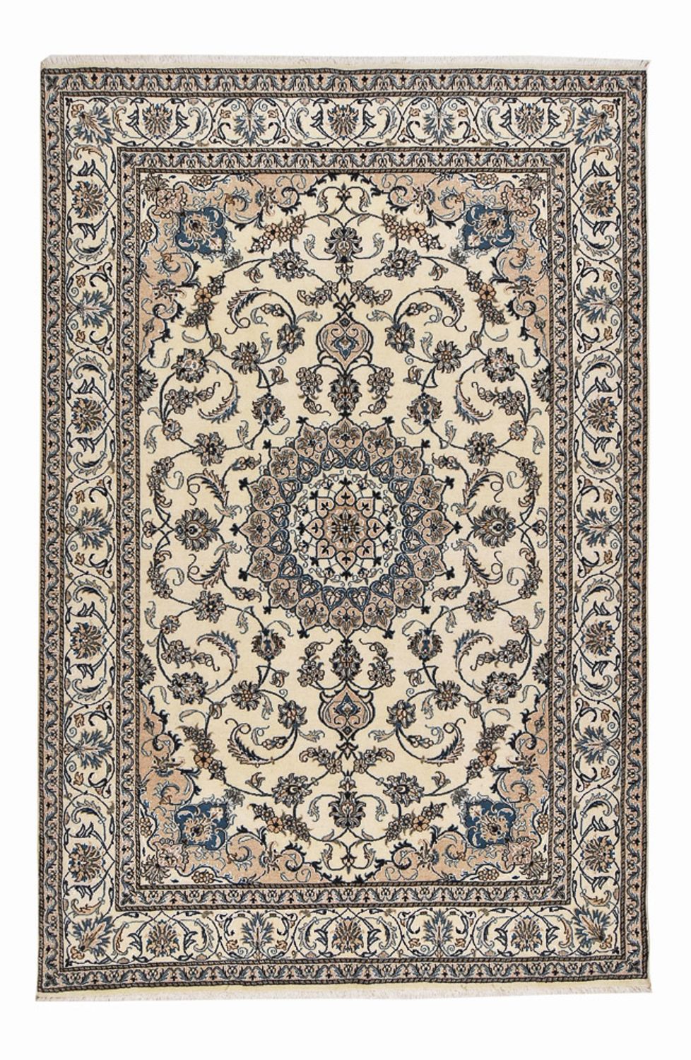 Perzisch tapijt - Nain - 296 x 193 cm - beige