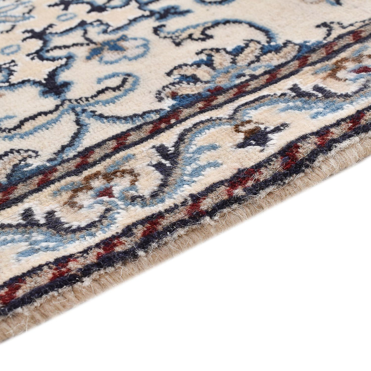 Perzisch tapijt - Nain - 90 x 56 cm - crème