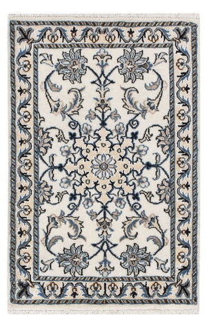 Perzisch tapijt - Nain - 92 x 60 cm - crème