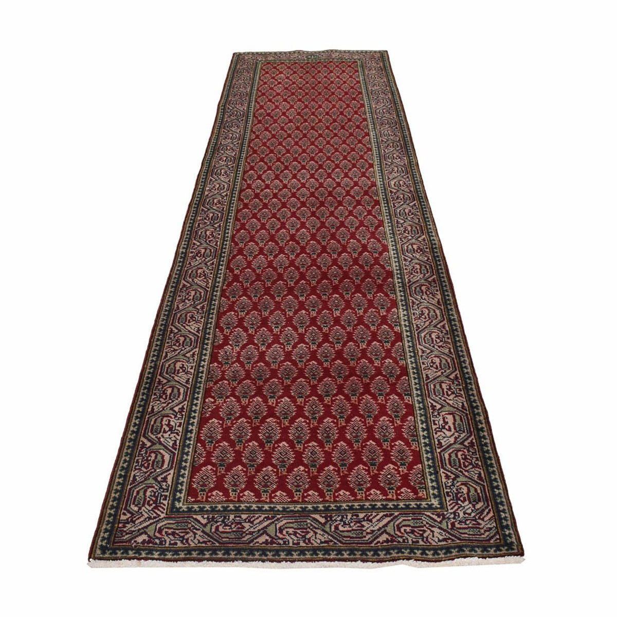 Loper Perzisch tapijt - Tabriz - 337 x 83 cm - roest