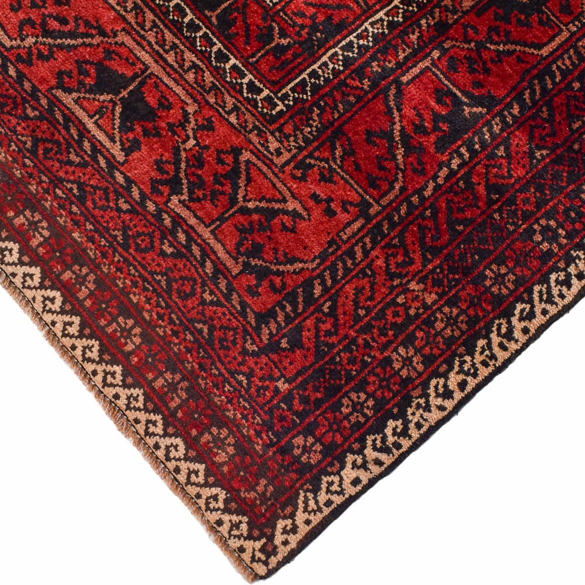 Baluch tapijt speciale vorm  - 198 x 114 cm - rood