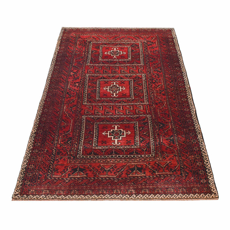 Baluch tapijt speciale vorm  - 198 x 114 cm - rood