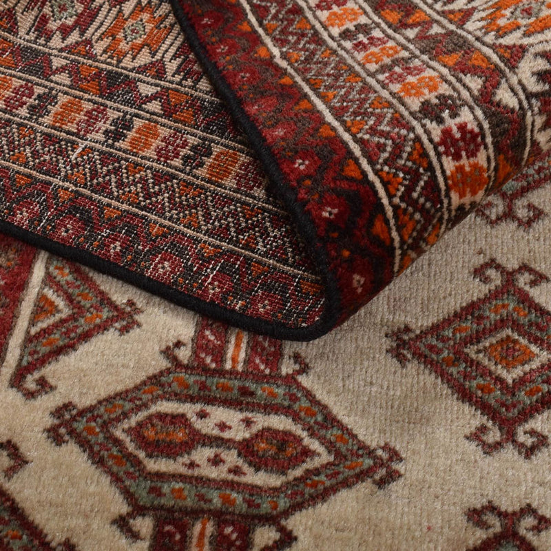 Turkaman tapijt - 204 x 121 cm - beige