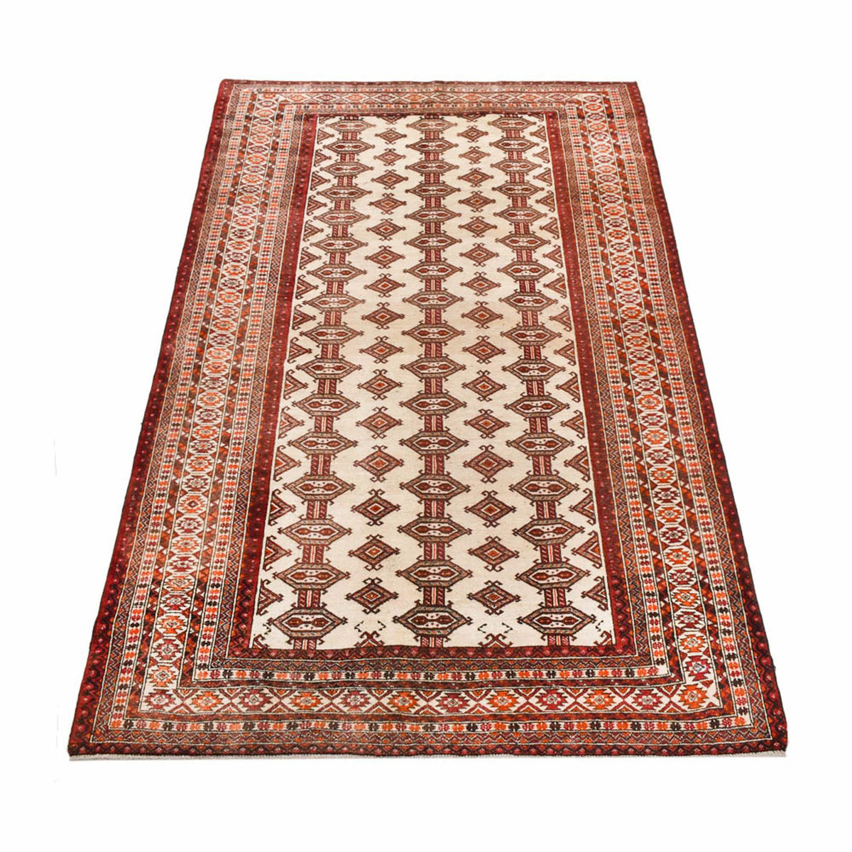Turkaman tapijt - 204 x 121 cm - beige