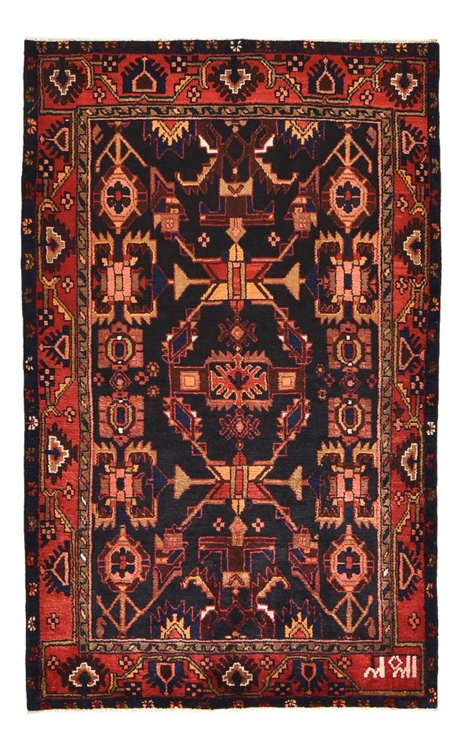 Perzisch Tapijt - Nomadisch - 207 x 130 cm - donkerblauw