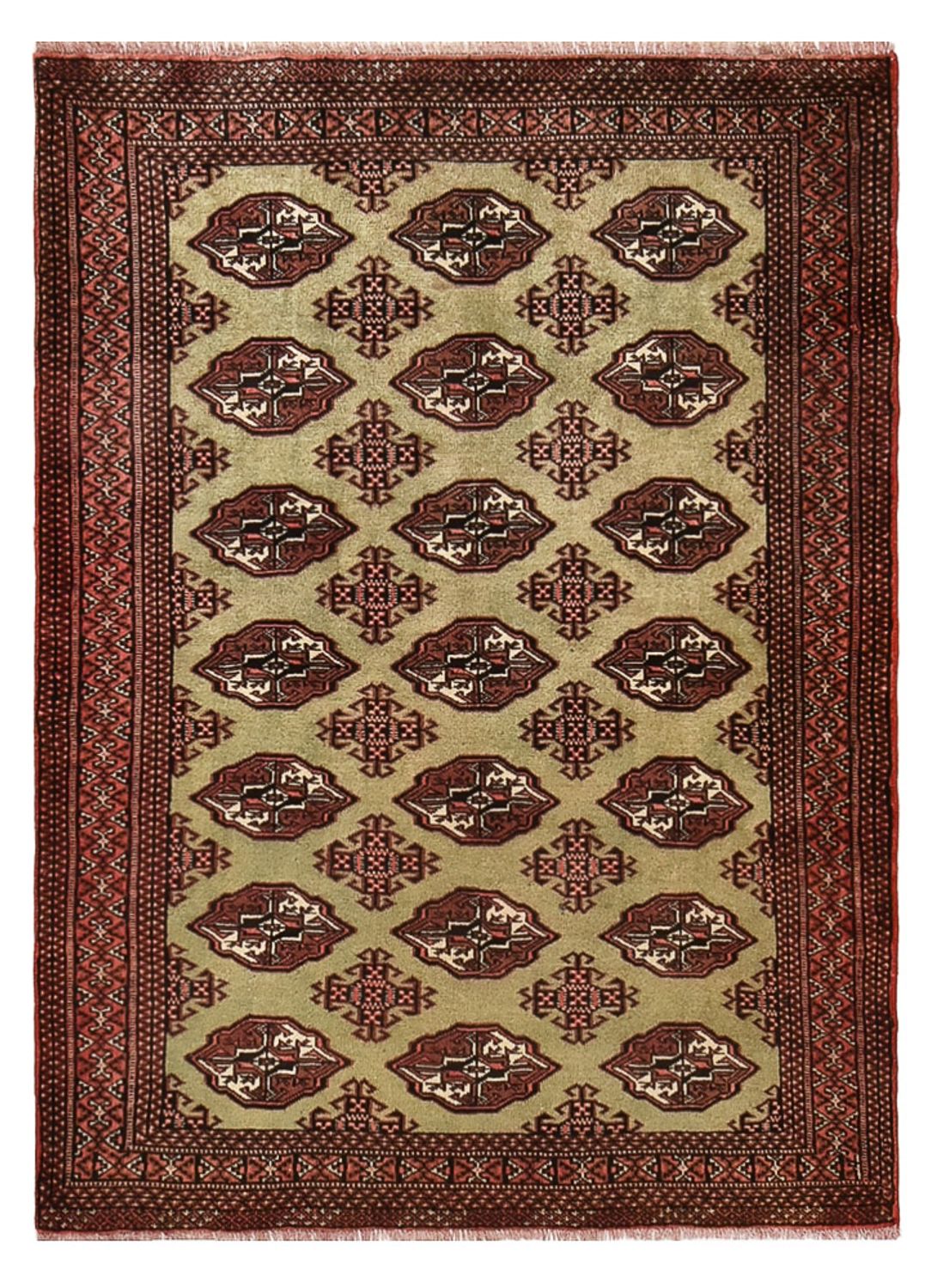 Turkaman tapijt - 178 x 131 cm - veelkleurig
