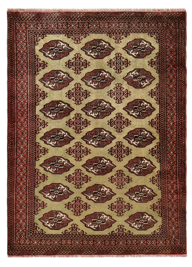Turkaman tapijt - 178 x 131 cm - veelkleurig