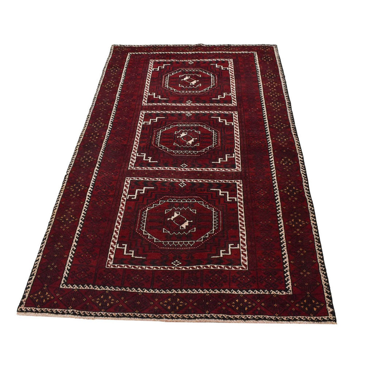 Loper Baluch tapijt - 214 x 110 cm - roest