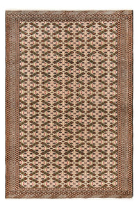 Turkaman tapijt - 193 x 130 cm - donker beige