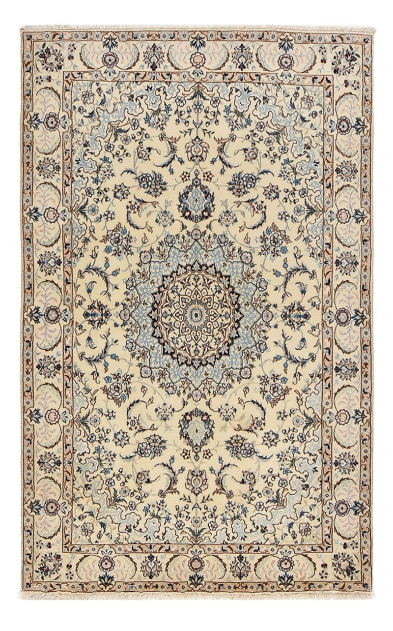 Perzisch tapijt - Nain - Koninklijk - 204 x 126 cm - beige