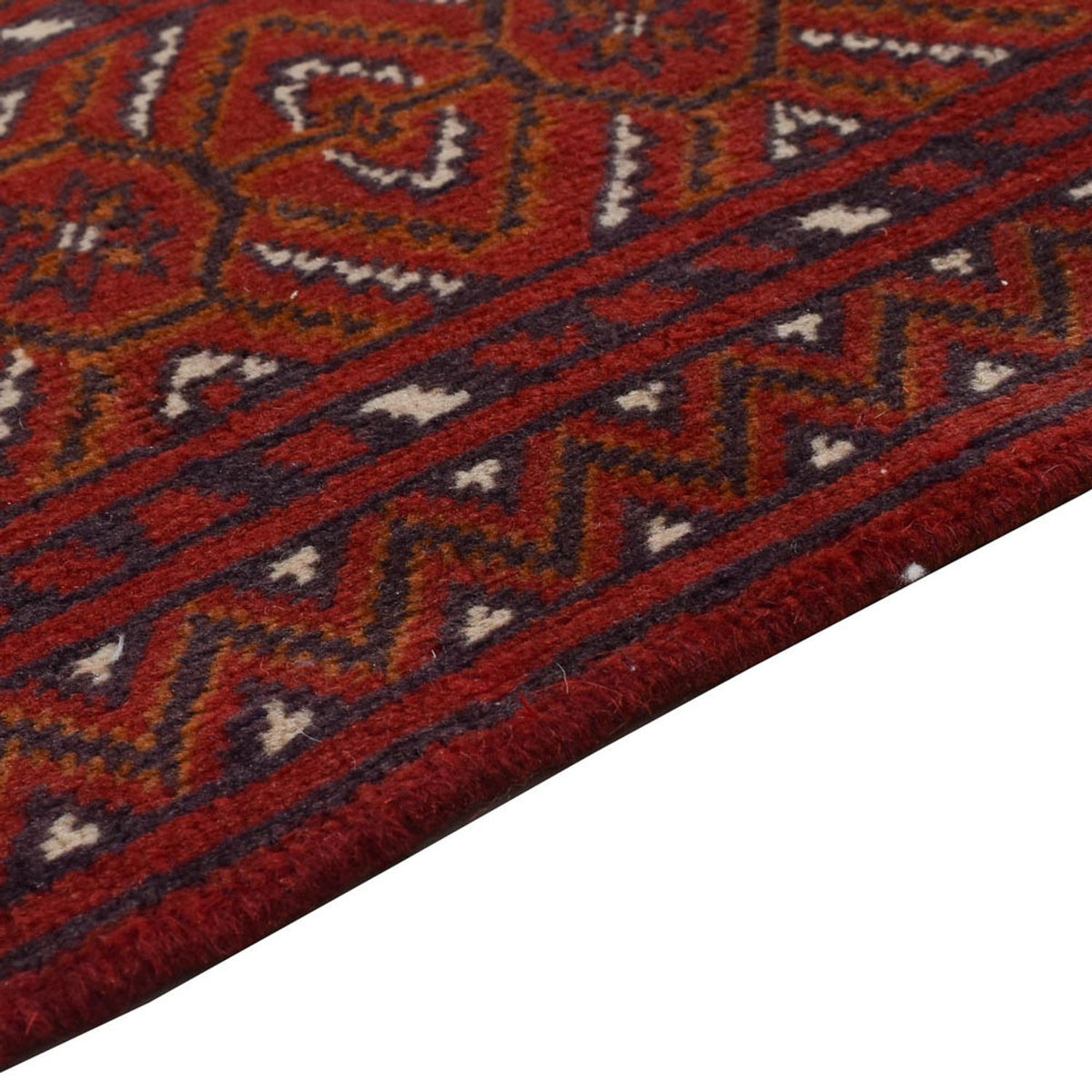 Loper Turkaman tapijt - 287 x 102 cm - rood