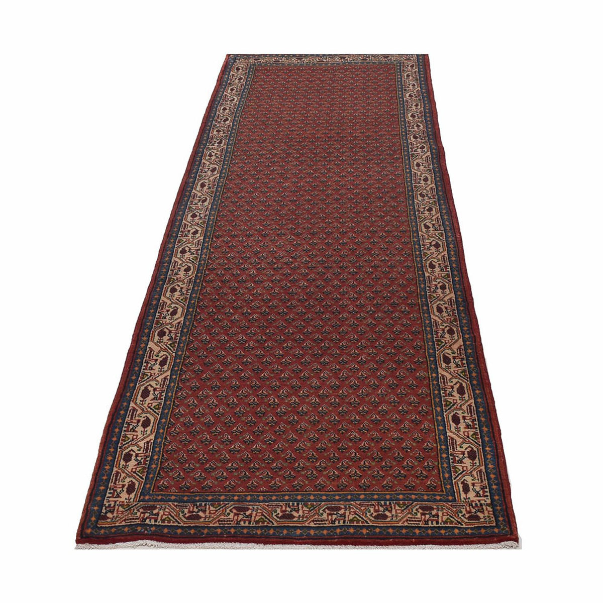 Loper Perzisch tapijt - Mir - 302 x 83 cm - roest