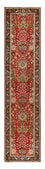 Loper Perzisch tapijt - Tabriz - 400 x 92 cm - rood