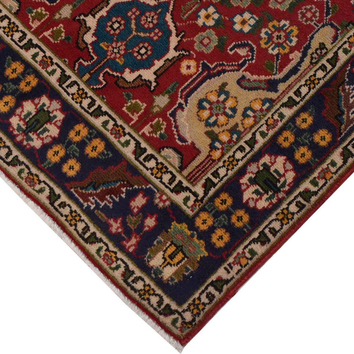 Loper Perzisch tapijt - Tabriz - 306 x 72 cm - rood