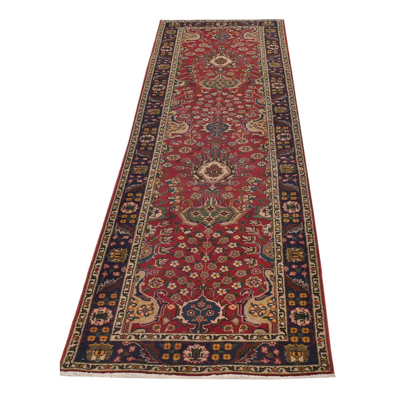 Loper Perzisch tapijt - Tabriz - 306 x 72 cm - rood