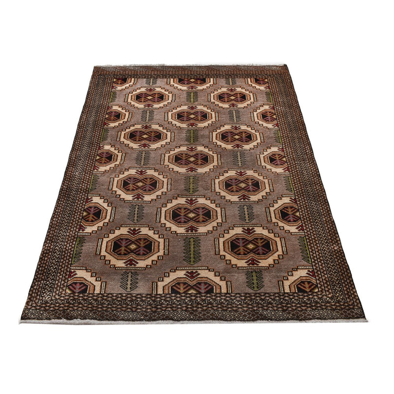 Turkaman tapijt - 188 x 127 cm - veelkleurig