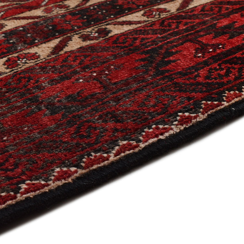 Loper Baluch tapijt - 196 x 96 cm - donkerrood