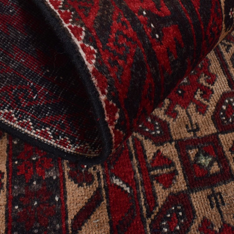 Loper Baluch tapijt - 196 x 96 cm - donkerrood