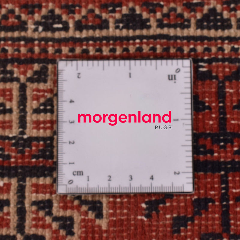 Loper Turkaman tapijt - 333 x 96 cm - rood