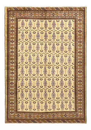 Turkaman tapijt - 213 x 146 cm - licht beige