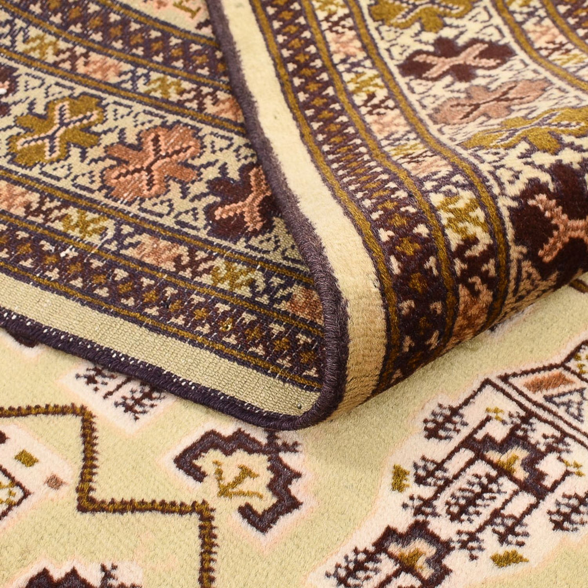 Turkaman tapijt - 213 x 146 cm - licht beige
