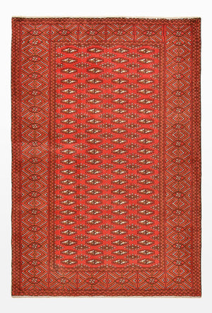 Turkaman tapijt - 186 x 125 cm - rood