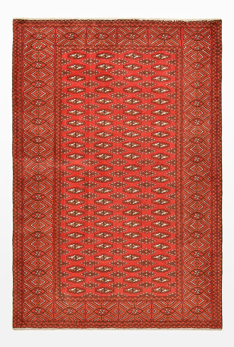 Turkaman tapijt - 186 x 125 cm - rood