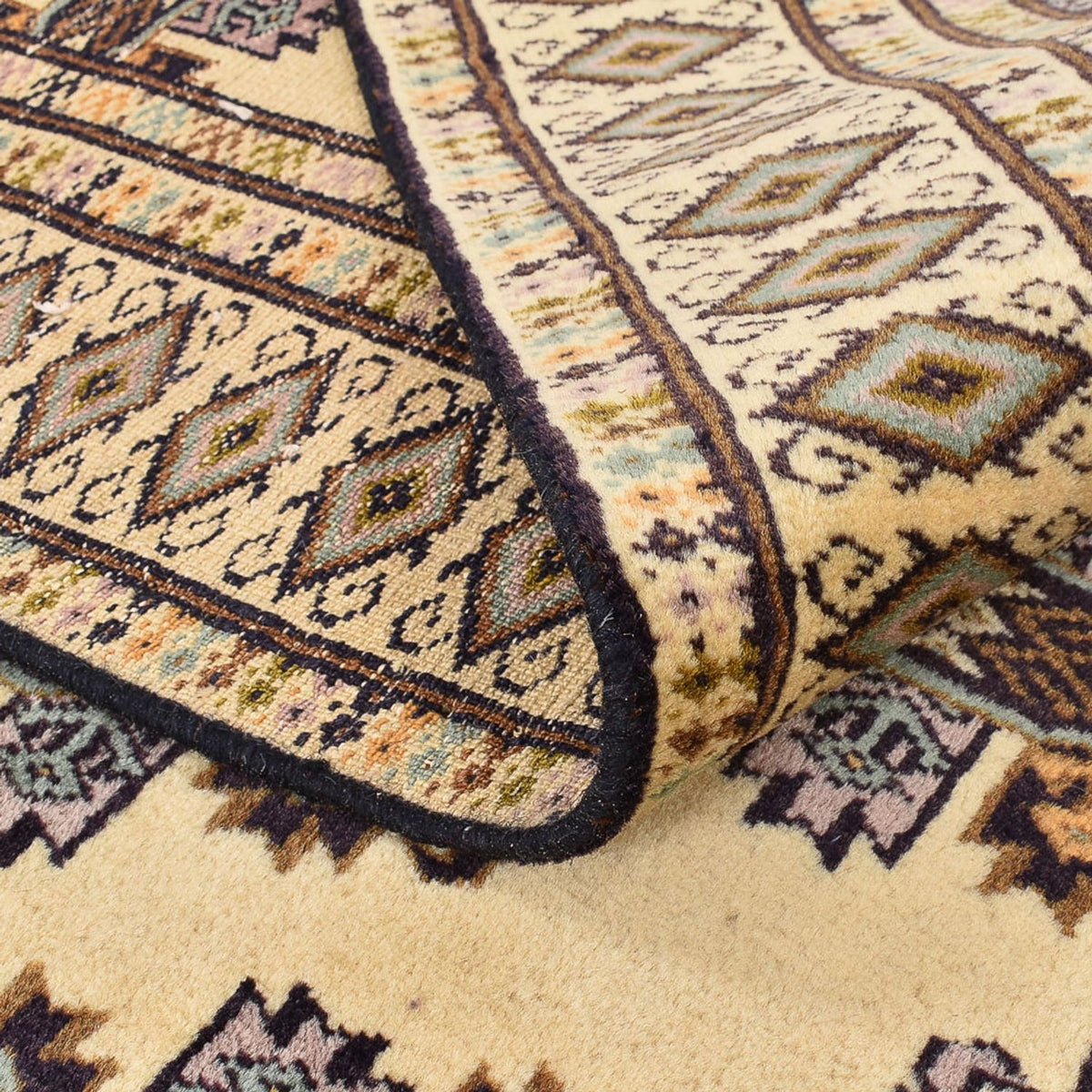 Turkaman tapijt - 192 x 119 cm - zand