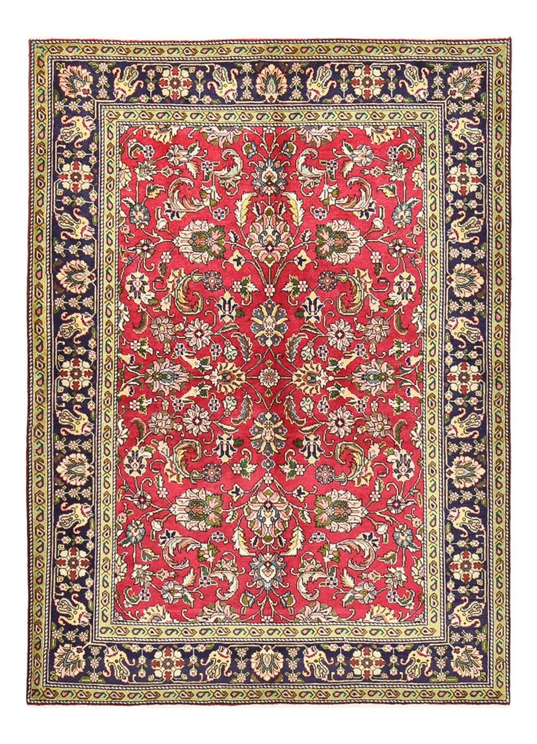 Perzisch tapijt - Tabriz - 198 x 142 cm - rood