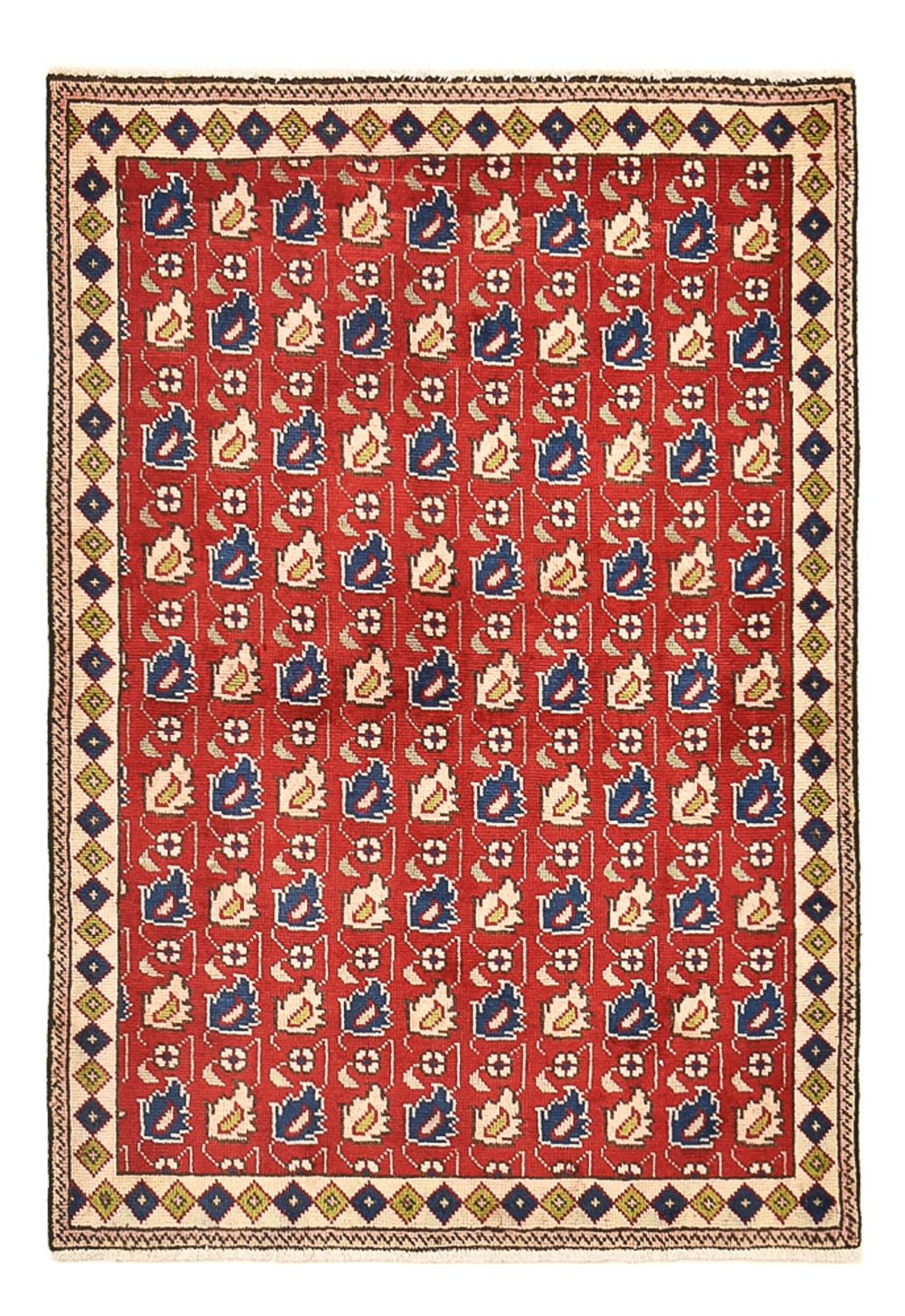 Perzisch tapijt - Tabriz - 140 x 96 cm - rood