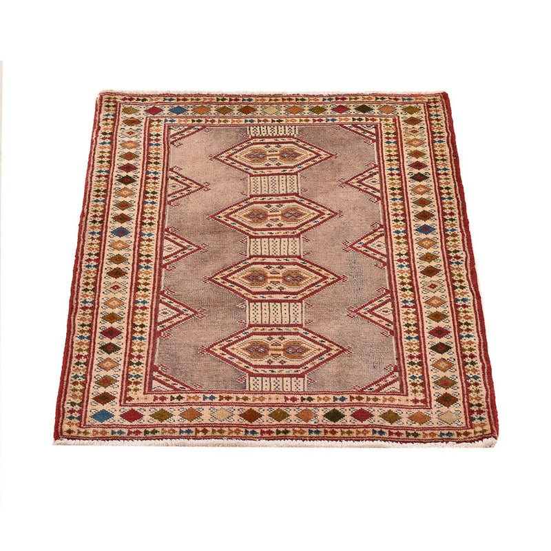 Turkaman tapijt - 79 x 64 cm - roze