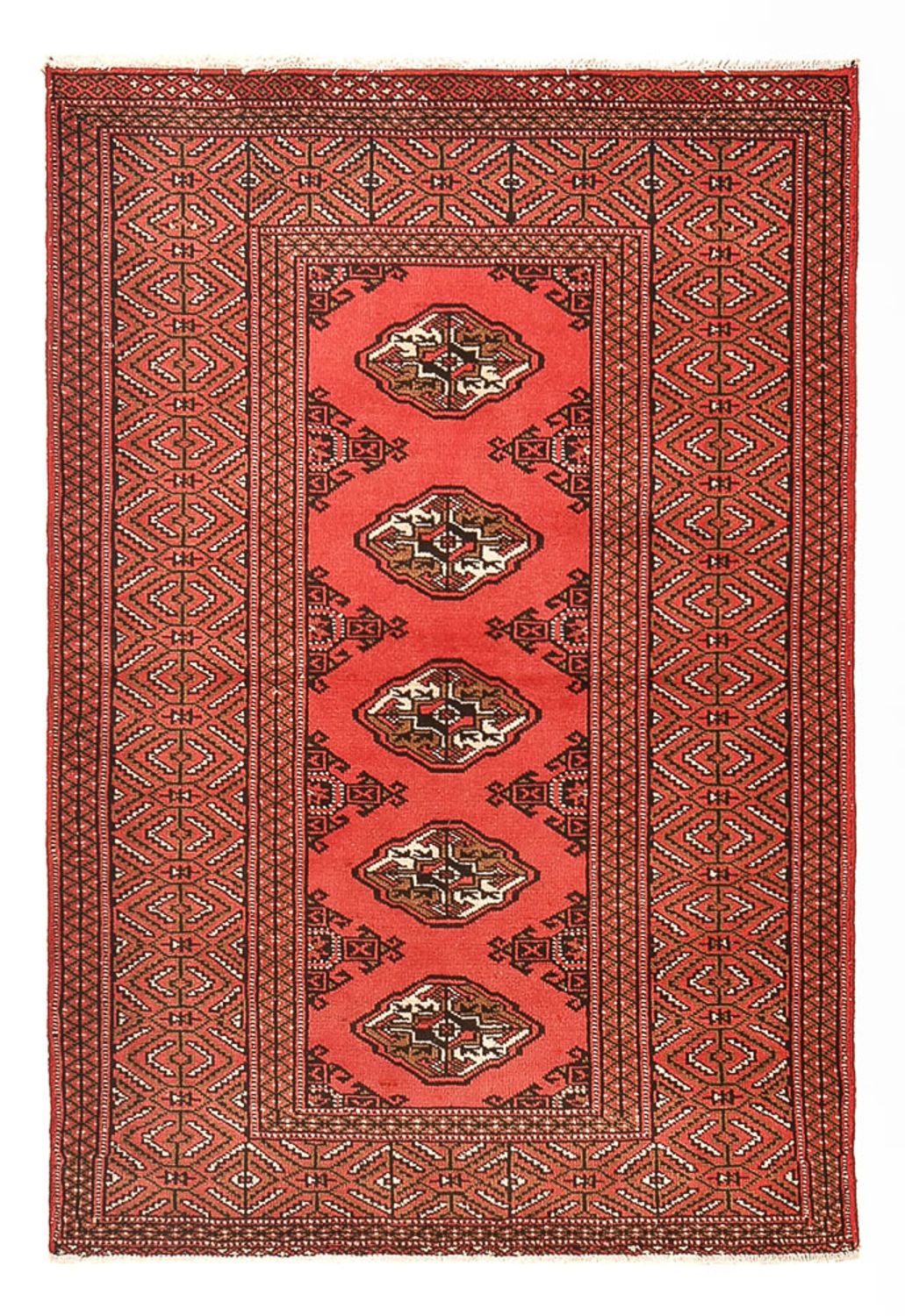 Turkaman tapijt - 144 x 98 cm - rood