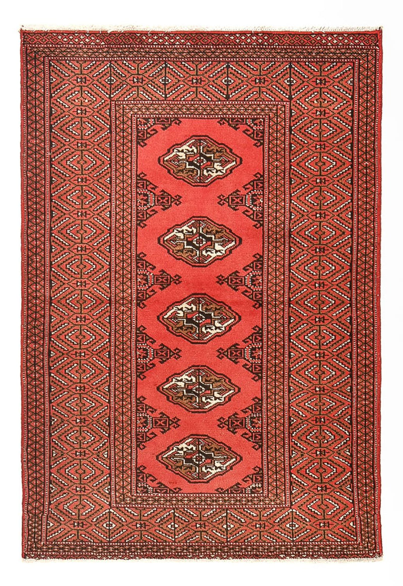 Turkaman tapijt - 144 x 98 cm - rood