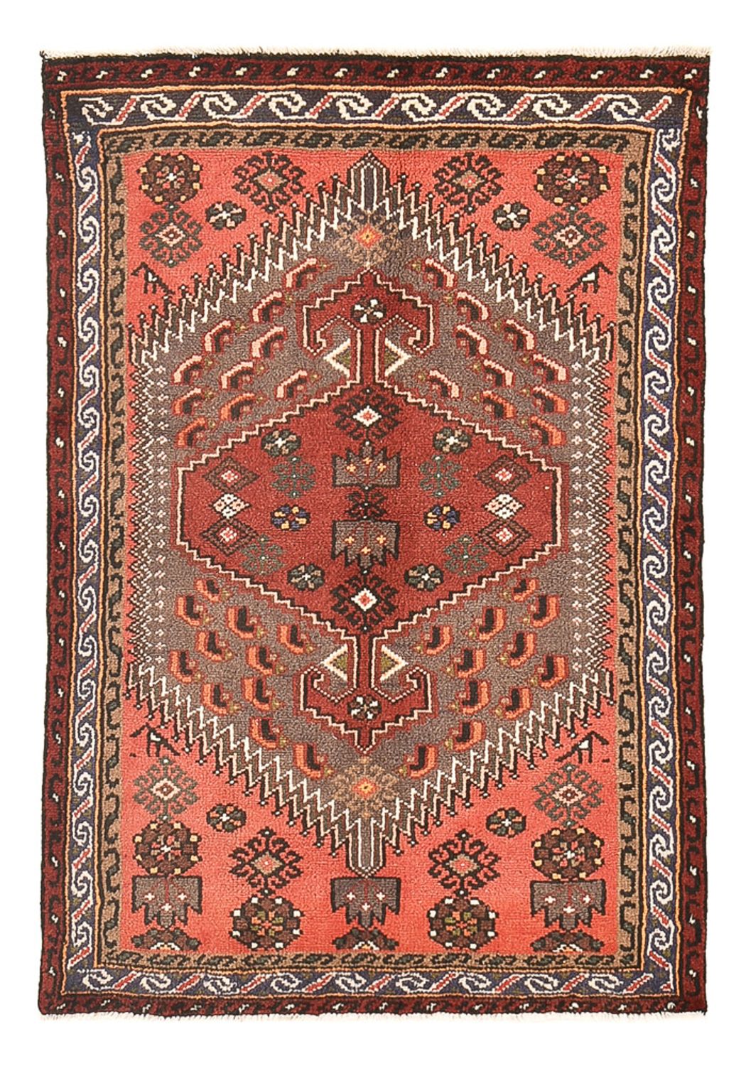 Perzisch tapijt - Bijar - 136 x 96 cm - licht rood