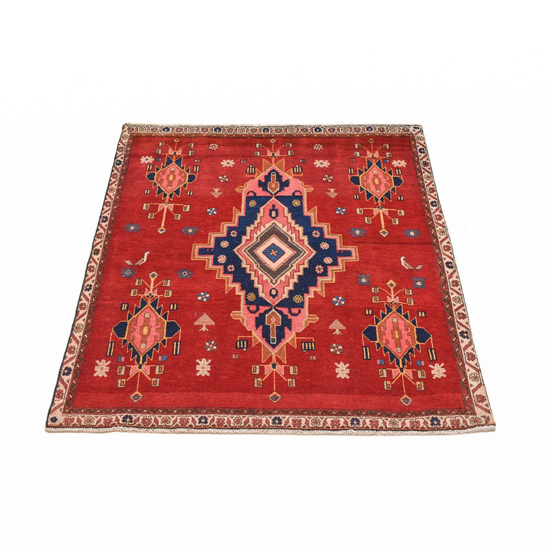 Loper Perzisch Tapijt - Nomadisch - 129 x 107 cm - rood