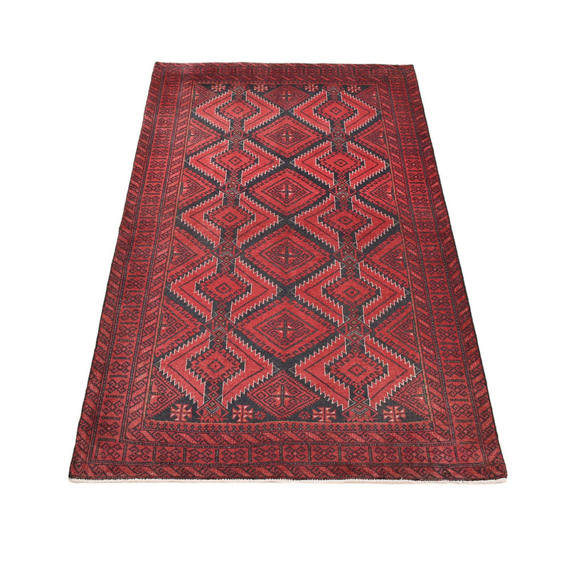 Loper Baluch tapijt - 188 x 100 cm - rood