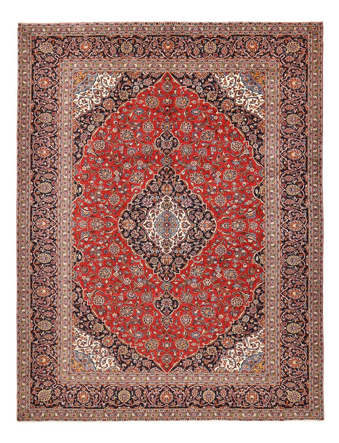 Perzisch tapijt - Keshan - 395 x 297 cm - rood