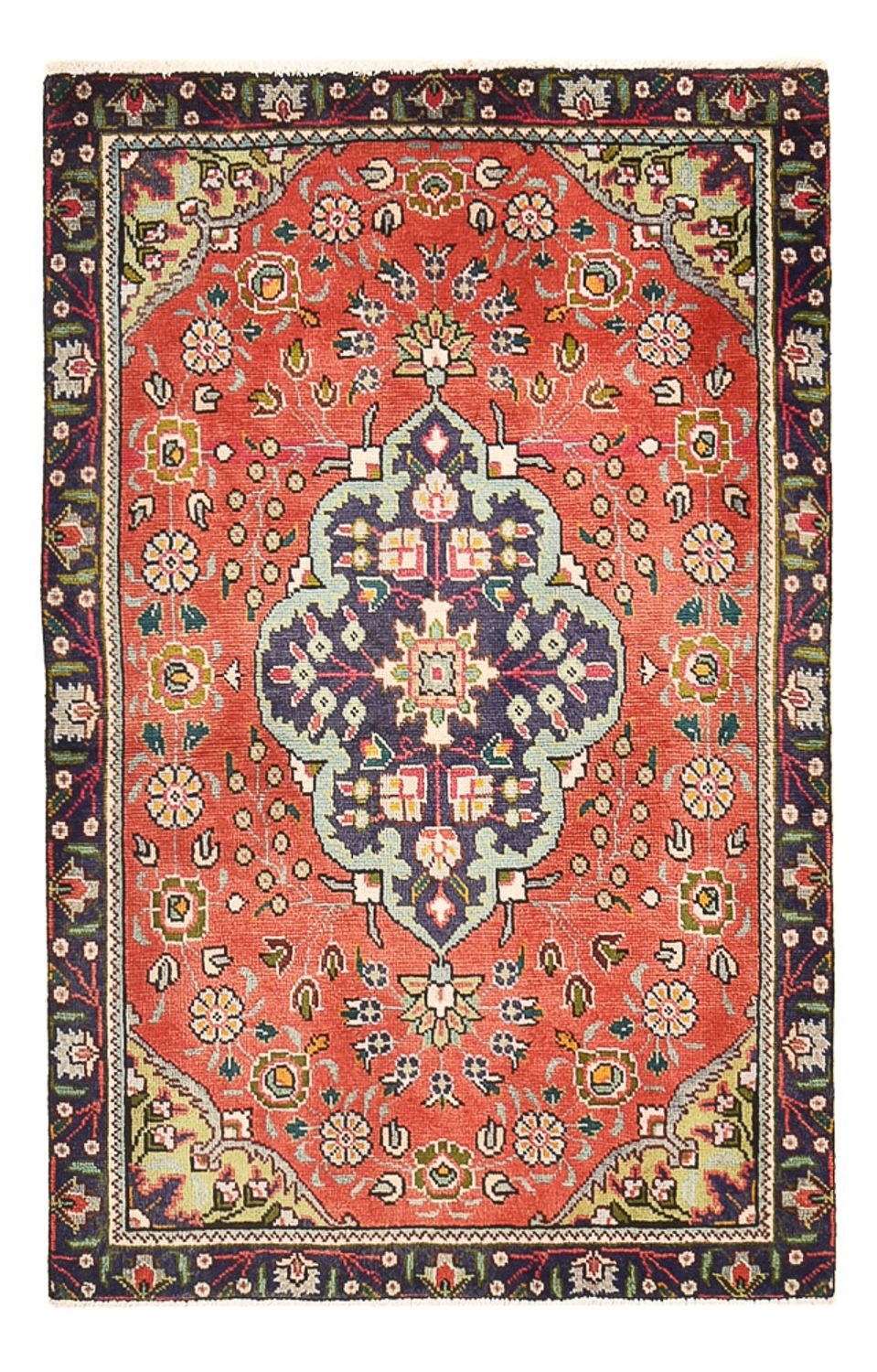 Perzisch tapijt - Tabriz - 139 x 90 cm - licht rood