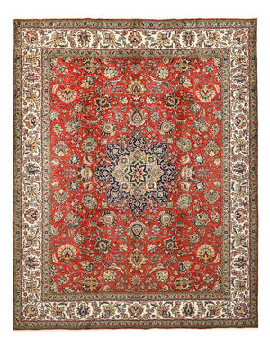 Perzisch tapijt - Tabriz - 395 x 308 cm - rood