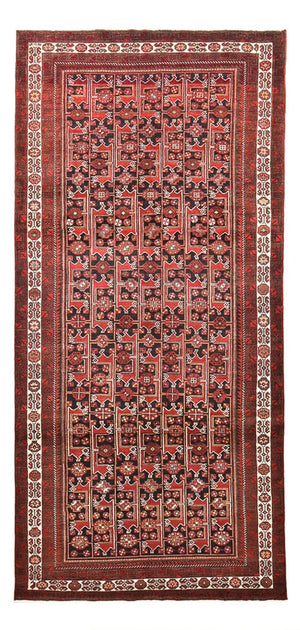 Loper Baluch tapijt - 307 x 147 cm - roest
