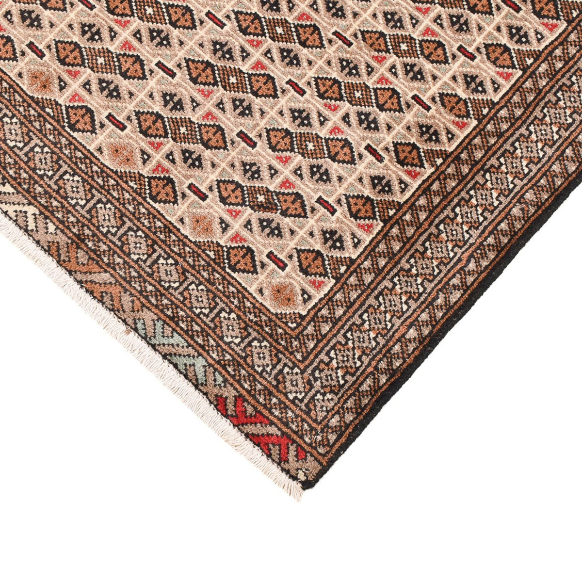 Turkaman tapijt - 141 x 100 cm - zand