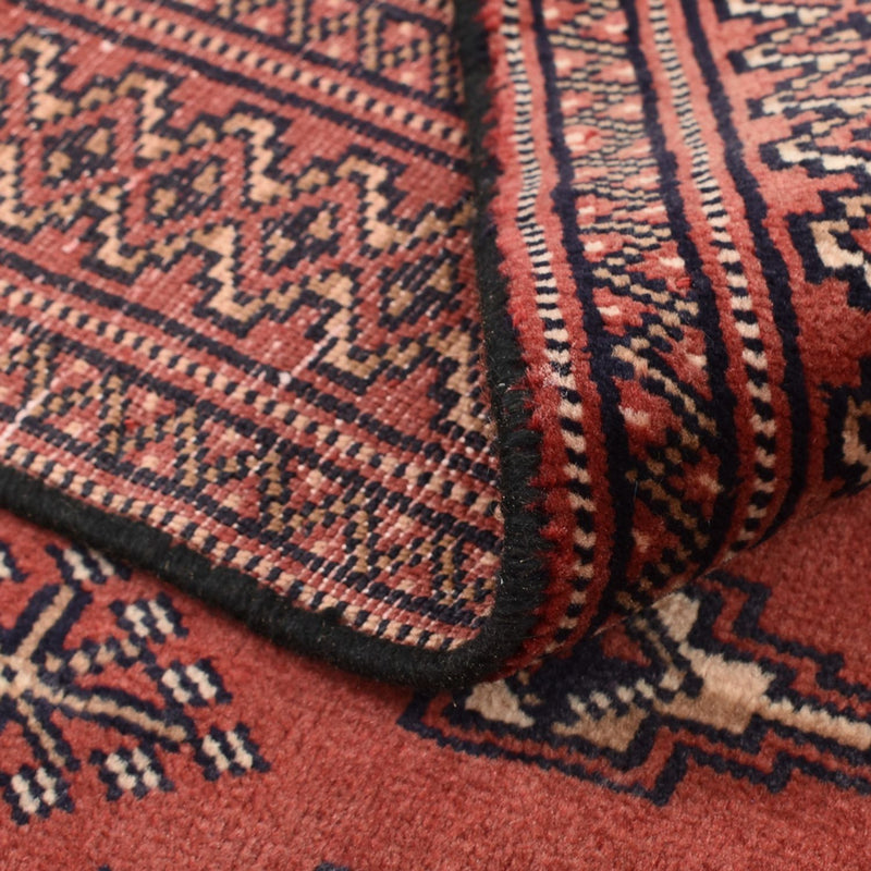 Turkaman tapijt - 132 x 99 cm - rood