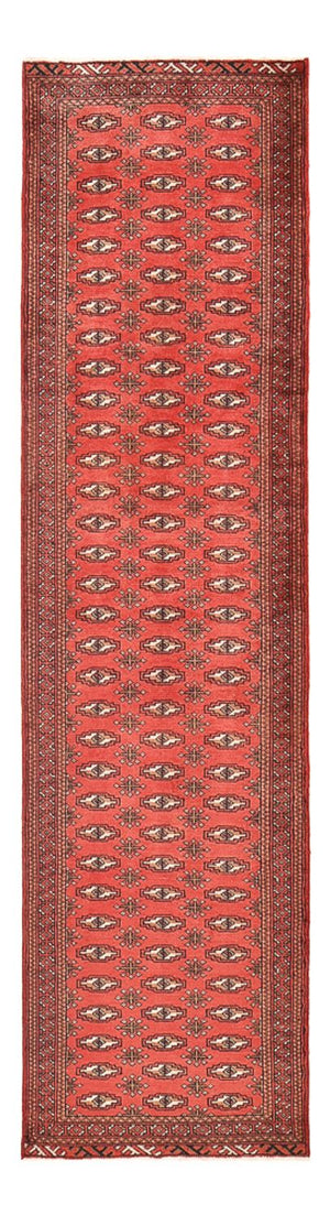 Loper Turkaman tapijt - 285 x 77 cm - rood